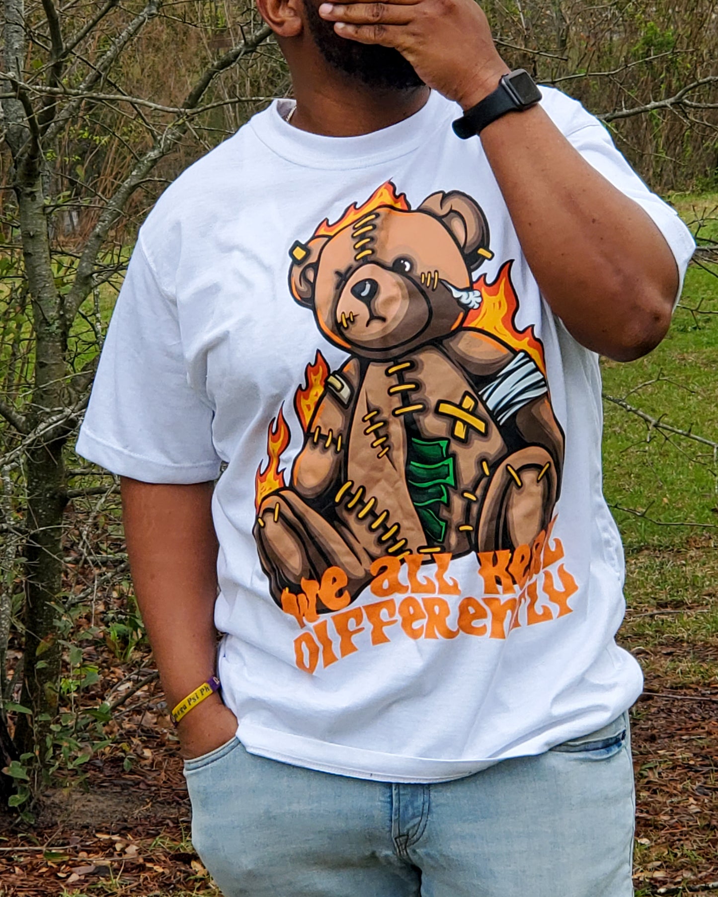 We All Heal Differently Graphic Tee - White